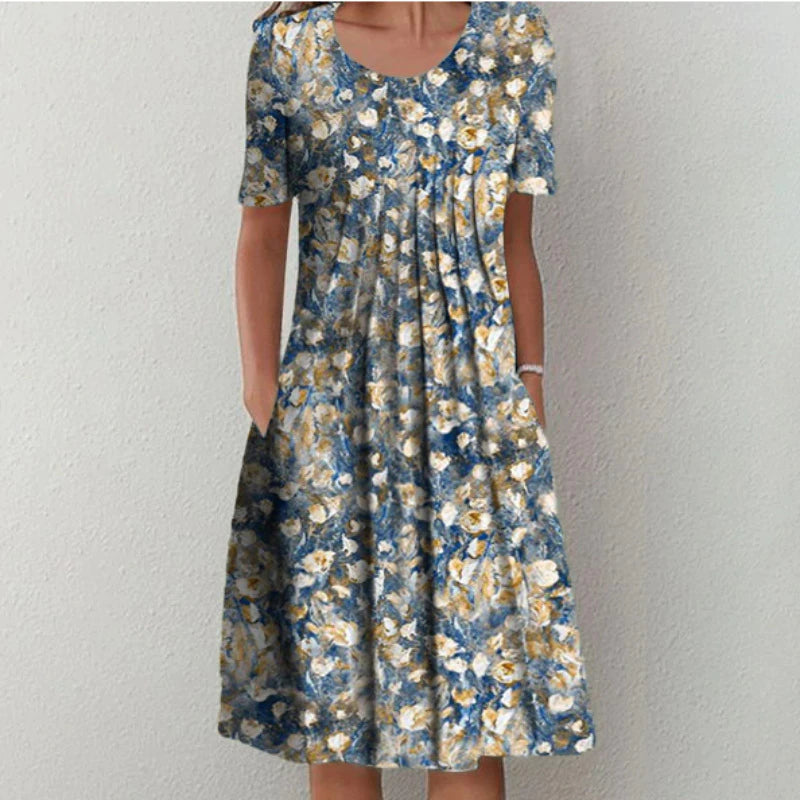 Light Floral Blue / 3XL
